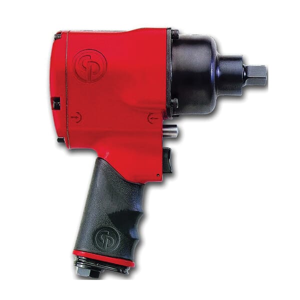 Chicago Pneumatic T025214 Impact Wrench, 1/2 in Drive, 170 to 680 N-m Forward/850 N-m Reverse Torque, 25 cfm Air Flow, 7 in OAL