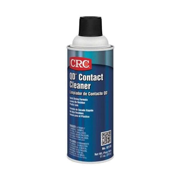 CRC 1003218 QD Extremely Flammable Contact Cleaner, 16 oz Aerosol Can, Alcohol Odor/Scent, White, Liquid Form