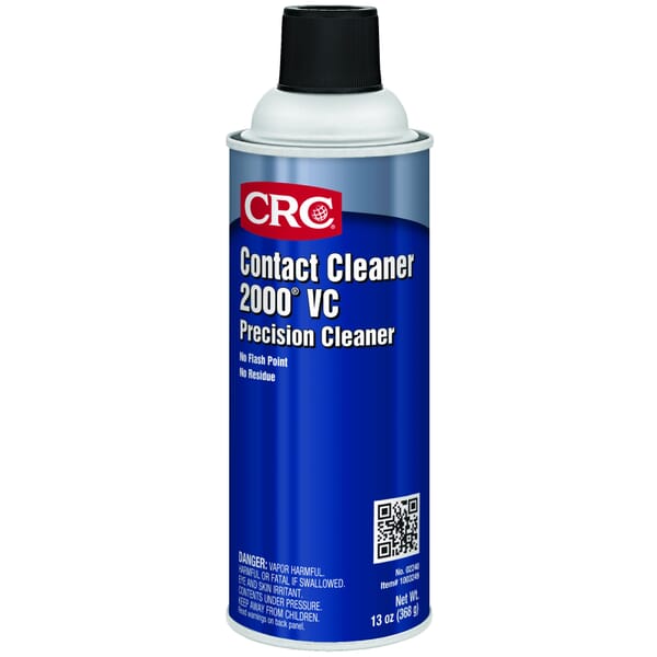 CRC 02240 2000 VC Non-Flammable Precision Contact Cleaner, 16 oz Aerosol Can, Slight Ethereal Odor/Scent, Clear, Liquid Form