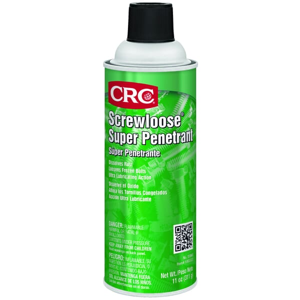 CRC 03060 Screwloose Flammable Super Penetrant, 16 oz Aerosol Can, Liquid, Light Amber, 0.79