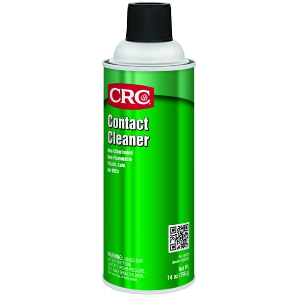 CRC 03070 Industrial Non-Flammable Contact Cleaner, 16 oz Aerosol Can, Ethereal/Faint Sweetish Odor/Scent, Colorless, Volatile Liquid Form
