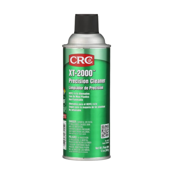 CRC 03155 XT-2000 Non-Flammable Precision Cleaner, 16 oz Aerosol Can, Mild Solvent Odor/Scent, Clear, Liquid Form