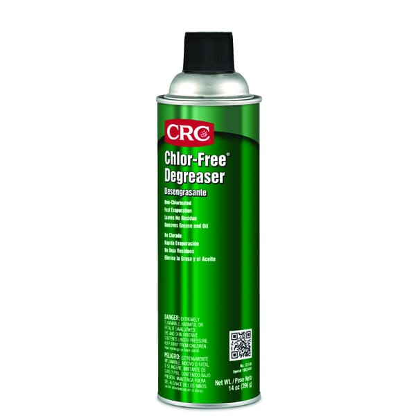 CRC 03185 Chlor-Free Extremely Flammable Non-Chlorinated Organic Solvent Degreaser, 20 oz Aerosol Can, Mild Odor/Scent, Clear, Liquid Form