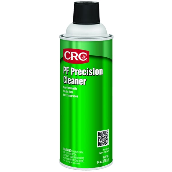 CRC 03190 PF Non-Flammable Precision Cleaner, 16 oz Aerosol Can, Faint Ethereal Odor/Scent, Colorless, Liquid Form