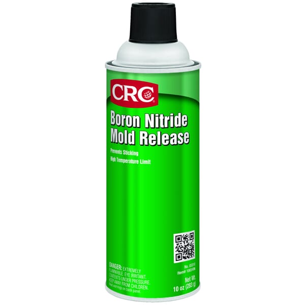 CRC 03310 Parcel Glide Dry Film Extremely Flammable Boron Nitride Mold Release, 16 oz Aerosol Can, Liquid Form, Cloudy White, Up to 800 deg F
