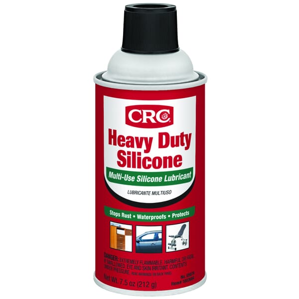 CRC 05074 Extremely Flammable Heavy Duty Multi-Purpose Silicone Lubricant, 12 oz Aerosol Can, Liquid Form, Clear/White, -40 to 400 deg F