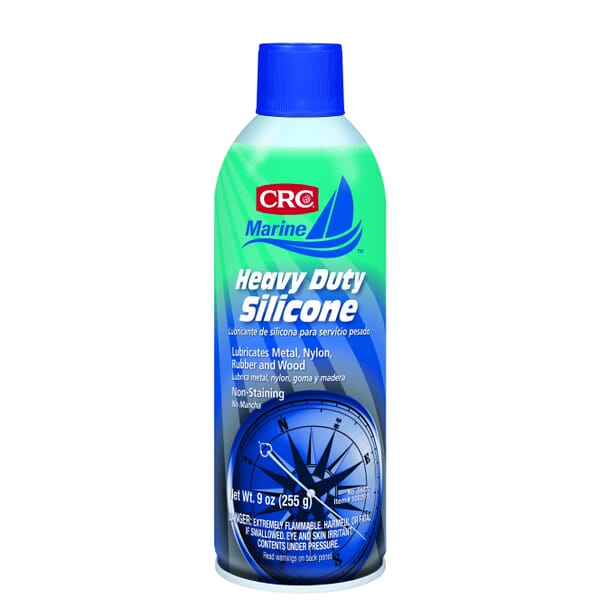 CRC 06077 Dry Film Extremely Flammable Marine Silicone Lubricant, 12 oz Aerosol Can, Liquid Form, Clear/White, -40 to 400 deg F