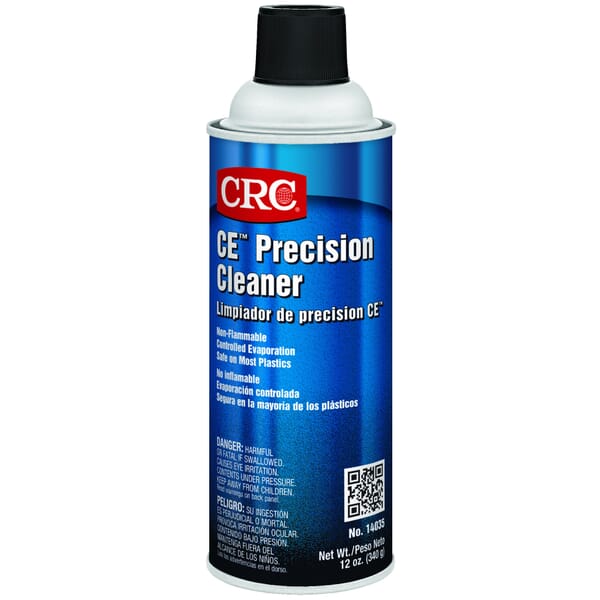 CRC 14035 CE Non-Flammable Precision Cleaner, 16 oz Aerosol Can, Volatile Liquid, Clear