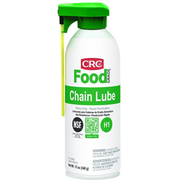 CRC 03055 Non-Flammable Oil Chain Lubricant With Perma-Lock, 16 oz Aerosol Can, Liquid, Clear/Water White, 0.874
