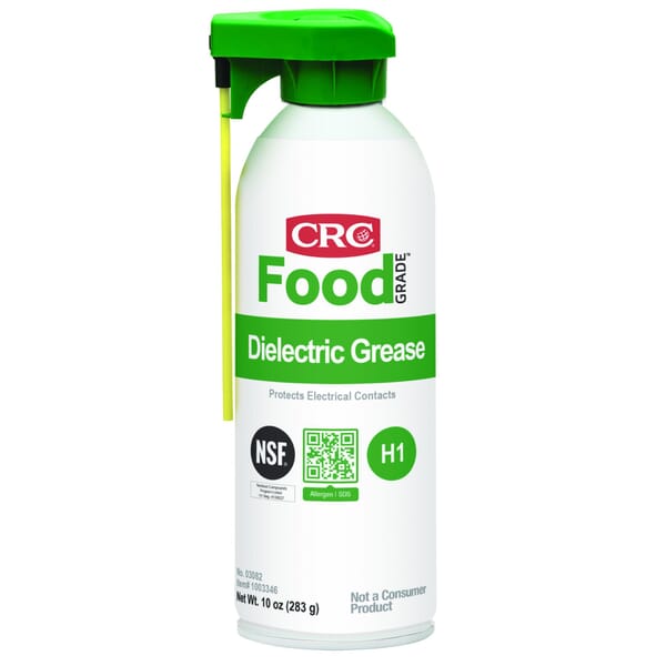 CRC 03082 Extremely Flammable Non-Curing Dielectric Grease With Perma-Lock, 16 oz Aerosol Can, Grease, Translucent/Opaque, -70 to 400 deg F