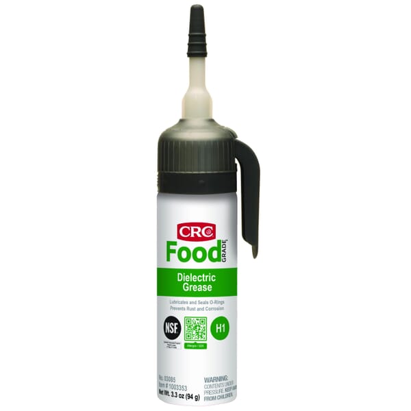 CRC 03085 Non-Curing Non-Flammable Dielectric Grease, 6 oz Tube, Liquid/Paste Form, Opaque White, -70 to 400 deg F