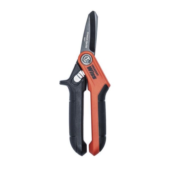 CRESCENT Wiss CW7T Utility Shears, 7.5 in OAL, Glass Filled Nylon Handle, Right/Left Hand