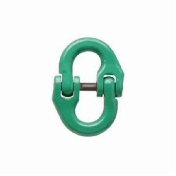 Campbell Quik-Alloy 5779145 Coupling Link, 1/2 in Trade, 15000 lb Load, 100 Grade, Alloy Steel, Painted Green