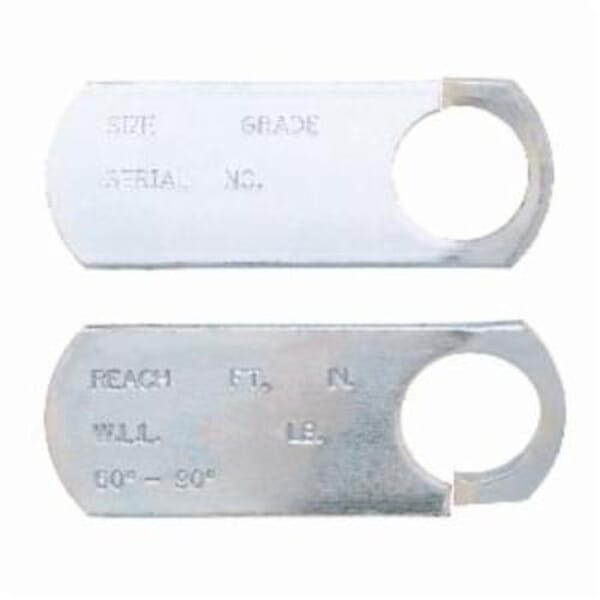 Campbell 7503506 Split Field ID Tag, For Use With Sling Chains, 1-1/16 in Dia Hole, 4-1/8 in L x 1-1/2 in W x 5/32 in THK