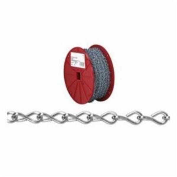 Campbell T0721727 Welded Chain, Single Jack Link, #12 Trade, 100 ft L, 29 lb Load
