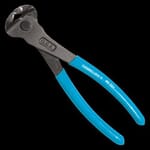 Channellock 357 Non-Insulated Long Jaw Cutting Plier, 1-5/8 in Cutting, 11/32 in General Jaw, 7-1/2 in OAL, Plastic Dipped Handle