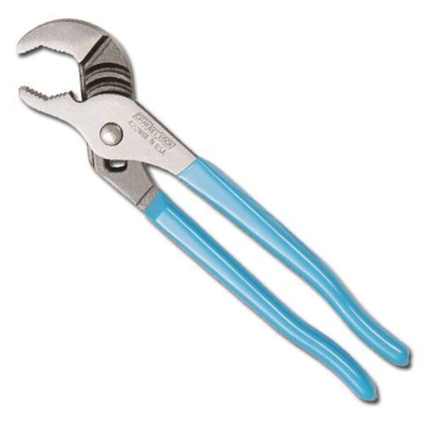 Channellock 422 Groove Joint Plier, 1-1/2 in Nominal, 1.12 in L x 0.47 in THK 1080 High Carbon Steel V-Shape Jaw, 9-1/2 in OAL