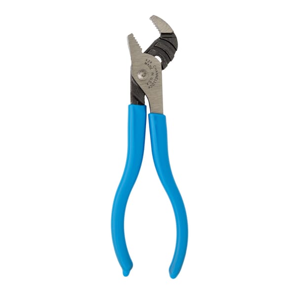 Channellock CODE BLUE 424 Tongue and Groove Plier, 1/2 in Nominal, 0.33 in L x 0.13 in THK C1080 High Carbon Steel Straight Jaw, 4-1/2 in OAL