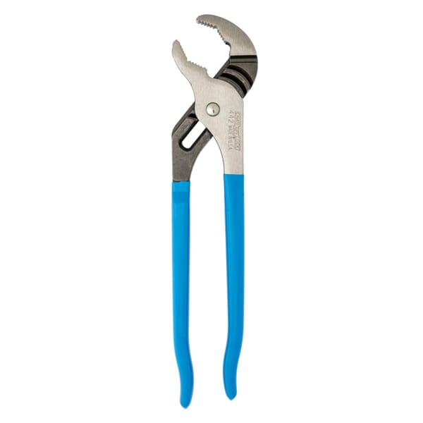 Channellock 442 Tongue and Groove Plier, 2-1/4 in Nominal, 1-1/2 in L x 1/2 in THK 1080 High Carbon Steel V-Shape Jaw, 12 in OAL