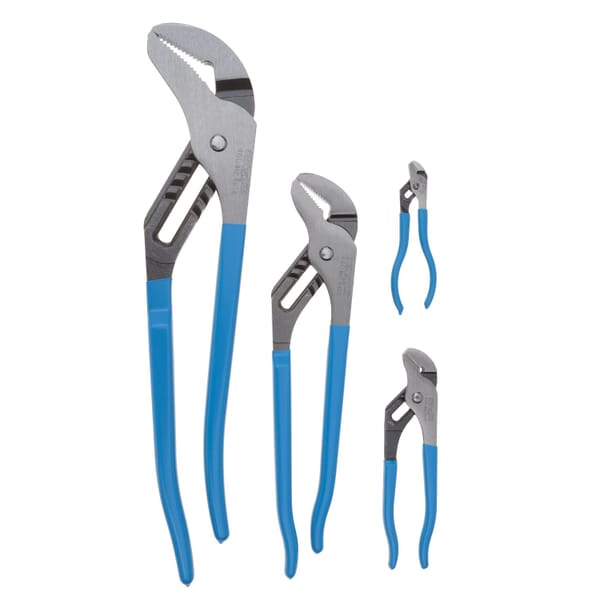 Channellock PC-1 Plier Set, Tongue and Groove, 4 Pieces, ASME B107