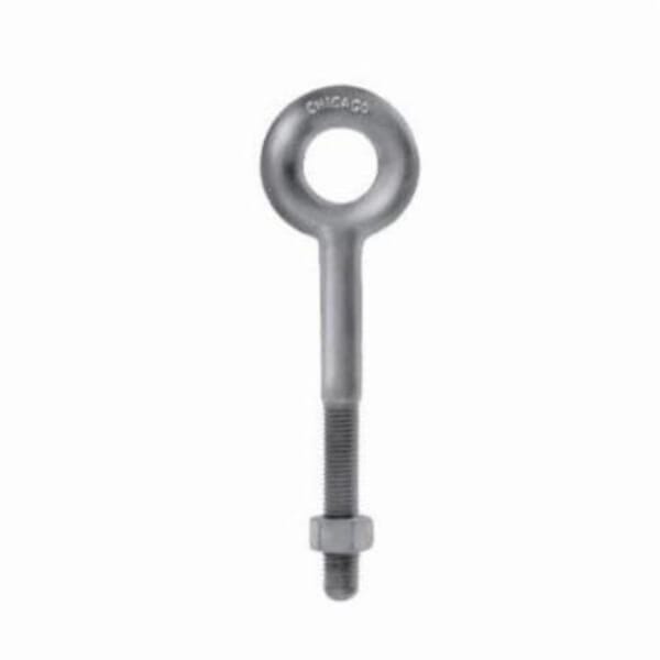 Chicago Hardware 08034 7 Regular Pattern Eye Bolt, 5/16 in, 6 in L Shank, Heat Treated Drop Forged Steel, Hot Dipped Galvanized