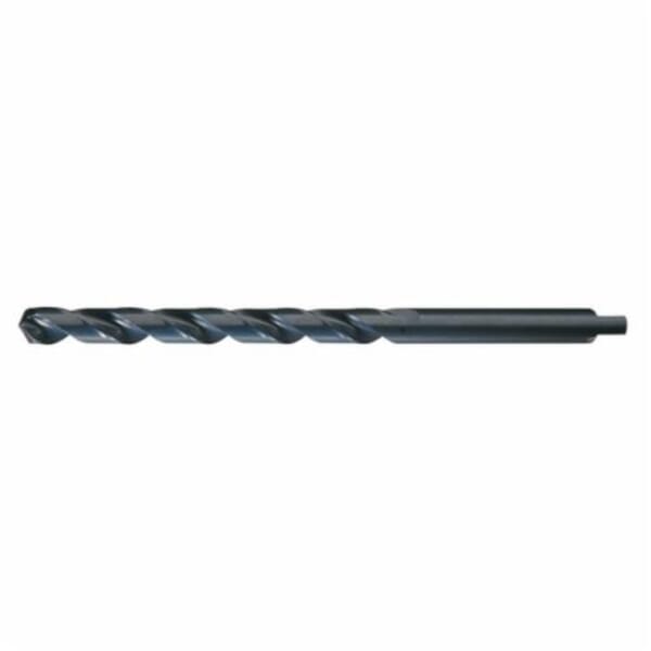 Chicago-Latrobe 49525 255AN General Purpose Taper Length Drill, 25/64 in Drill - Fraction, 0.3906 in Drill - Decimal Inch, 7 in OAL, HSS, Black Oxide