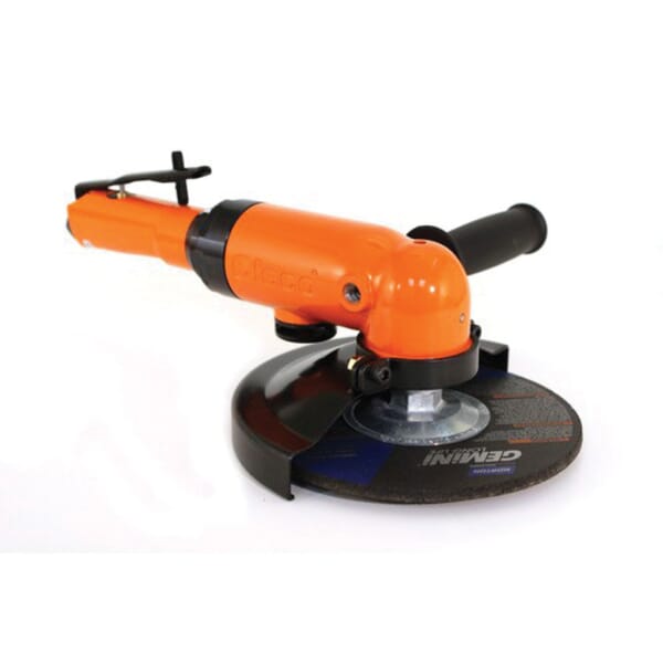 Cleco 2260AGL-07 Pneumatic Right Angle Grinder, 7 in Dia Wheel, 5/8-11 Arbor/Shank, 2.53 hp, Tool Only