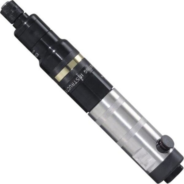 Cleco 8RSA-10BQ 8 Series Pneumatic Screwdriver, 1/4 in Chuck, 0.5 ft-lb Torque, 90 psi, Clecomatic Clutch, 5.3 ft-lb Max Working Torque, 19.1 scfm Short Run Air Consumption, Tool Only