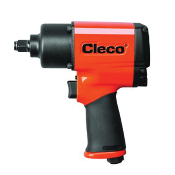 Cleco CWM-500R CWM Variable Speed Pneumatic Impact Wrench, 1/2 in Drive, 50 to 850 ft-lb Torque, 7.1 in OAL, 39.8 scfm Short Run Air Consumption