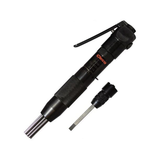 Cleco MP5187 MP Series Lightweight Inline Pneumatic Needle Scaler, 0.79 in Dia Bore, 4200 bpm, 0.59 in L Stroke, 90 psi, Tool Only