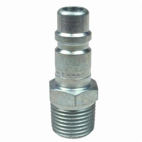 Coilhose 1201 Coilflow Manual Industrial Type 12 Manual Industrial Hose Connector, 1/2 in Nominal, Quick Connect Coupler x MNPT, 300 psi Pressure, Steel, Domestic