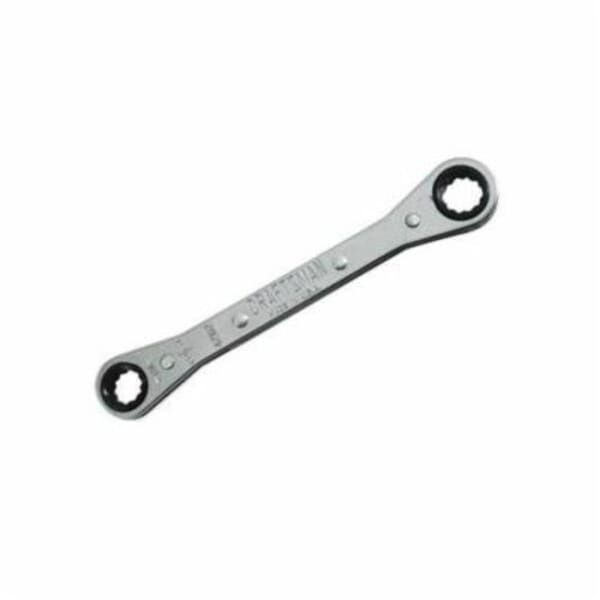Craftsman 9-42163 Double Box End Wrench, 1/2 x 9/16 in Wrench, 12 Points, 6.88 in OAL, Drop Forged Steel, Polished Chrome