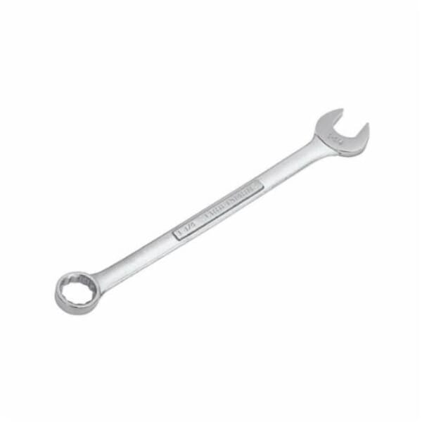Craftsman 9-44708 Combination Wrench, 1-1/4 in, 12 Points, 15 deg Offset, 16.87 in OAL, Alloy Steel, Polished Chrome/Nickel Plated