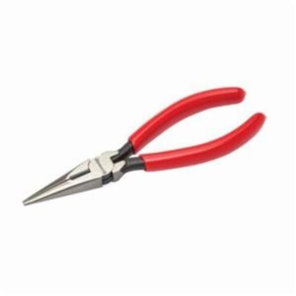 Crescent 6546N Solid Joint Chain Long Nose Plier With Side Cutter, 1-7/8 in L x 11/16 in W, Serrated Forged Alloy Steel Jaw, 6-5/8 in OAL