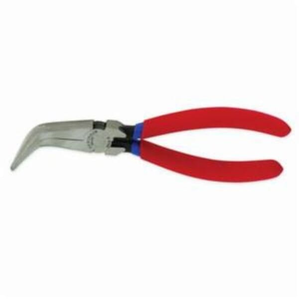 Crescent 8886CVN Solid Joint Needle Nose Plier, 1 in L x 11/16 in W, Bent/Curved/Serrated Forged Alloy Steel Jaw, 6 in OAL
