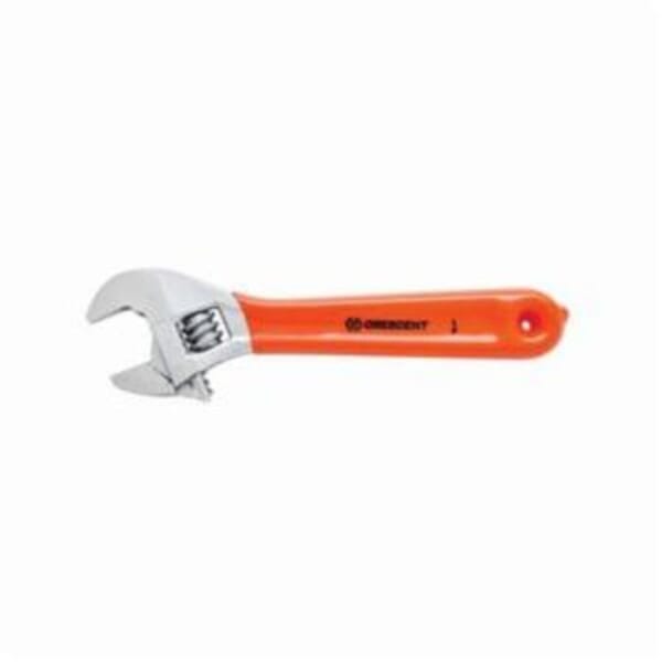 Crescent AC28CVS Adjustable Wrench, 1-1/8 in, Polished Chrome, 8 in OAL, Heat Treated Alloy Steel Body, Heat Treated Alloy Steel