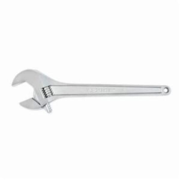 Crescent AC218VS Adjustable Wrench, 2-1/16 in, Polished Chrome, 18 in OAL, Heat Treated Alloy Steel Body, Heat Treated Alloy Steel