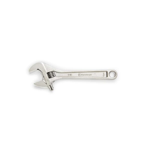Crescent AC26VS Adjustable Wrench, 15/16 in, Polished Chrome, 6 in OAL, Heat Treated Alloy Steel Body, Heat Treated Alloy Steel