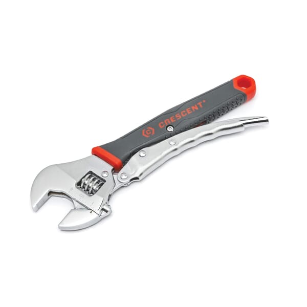 Crescent ACL10VS Adjustable Locking Wrench, 1 in, Polished Chrome, 10 in OAL, Alloy Steel Body, Alloy Steel