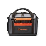 Crescent Tradesman CTB1750 Closed Top Professional Grade Tool Bag, Polyester, Black/Gray/Rawhide