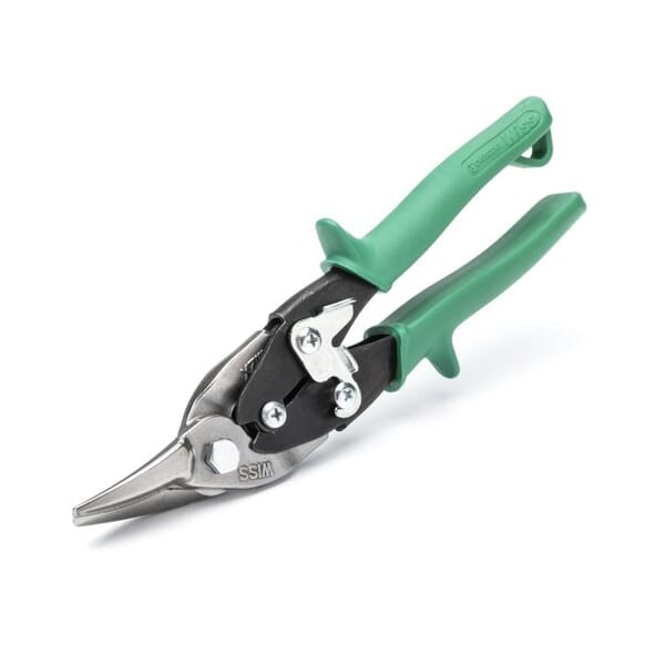 CrescentM2R MetalMaster Compound Action Aviation Snip, 18 ga Low Carbon Steel Cutting, 1-3/8 in L of Cut, Right/Straight Snip, Molybdenum Steel Blade, High Strength Steel Handle, Non-Slip/Textured Grip