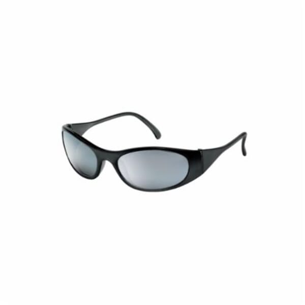 MCR Safety F2117 Frostbite 2 Dual Lens Safety Glass, Duramass Hard Coat, Silver Mirror Lens, Full Framed Frame, Frosted Black, Nylon Frame, Polycarbonate Lens, ANSI Z87+