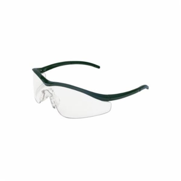 MCR Safety T1110AF Triwear T1 Premium Single Lens Safety Glasses, Duramass Anti-Fog, Clear Lens, Half-Frame Frame, Onyx, Nylon Frame, Polycarbonate Lens, ANSI Z87+