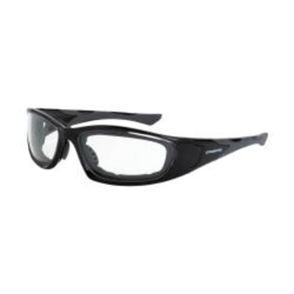 CrossFire 2444 AF MP7 Safety Eyewear, Anti-Fog/Hard Coat/Impact-Resistant, Clear Lens, Full-Frame Frame, Black, TR90/Foam Lined Frame, Polycarbonate Lens, ANSI Z87.1+