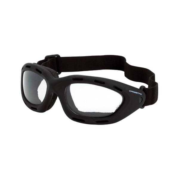 CrossFire 91351 AF Crossfire Protective Goggles, Anti-Fog/Hard Coated Clear, Yes % UV Protection, ANSI Z87.1, MIL-PRF 32432, AUS NSZ 1337, CE EN 166, CSA Z94.3