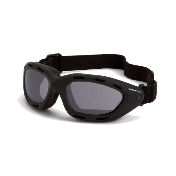 CrossFire 91352 AF Crossfire Protective Goggles, Anti-Fog/Hard Coated Smoke, Yes % UV Protection, ANSI Z87.1, MIL-PRF 32432, AUS NSZ 1337, CE EN 166, CSA Z94.3