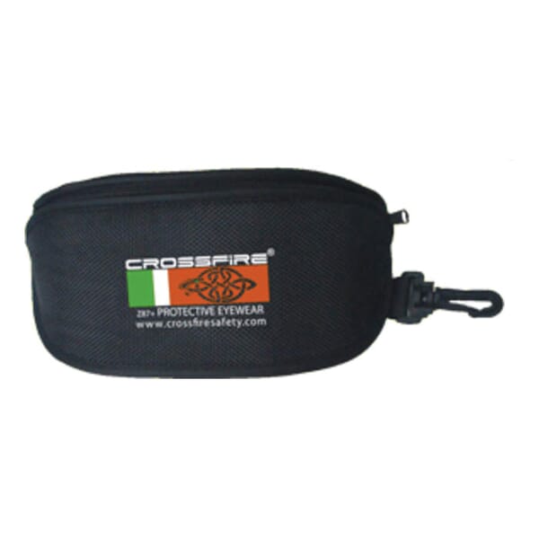 CrossFire CR3 Zipper Pouch With Beltloop and Hook, For Use With Safety Glasses, Black