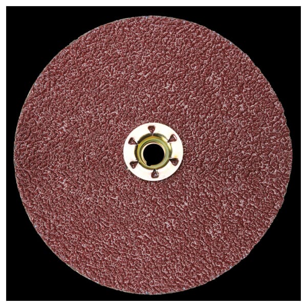 Cubitron II 7010360663 Close Coated Fibre Disc, 2 in Dia Disc, 36+ Grit, Extra Coarse Grade, Ceramic Abrasive, Quick-Change Type TSM Attachment