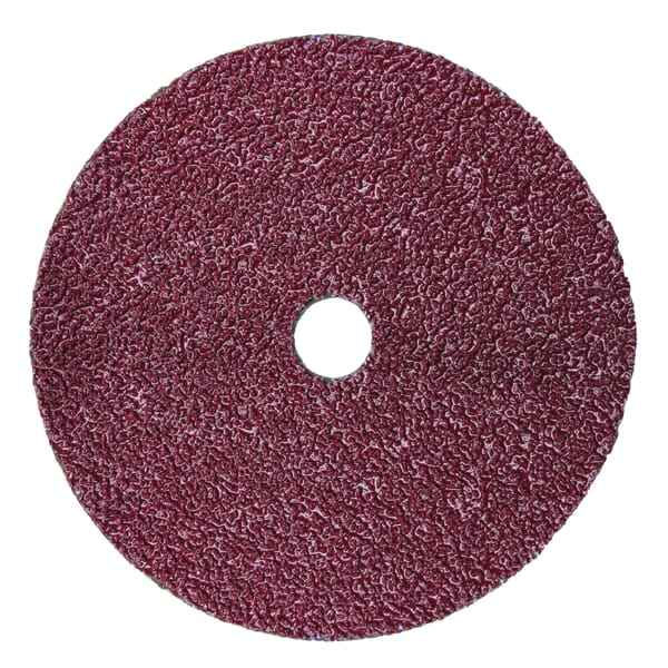 Cubitron II 7000000392 Close Coated Fibre Disc, 5 in Dia Disc, 7/8 in Center Hole, 36+ Grit, Extra Coarse Grade, Ceramic Abrasive, Arbor Attachment
