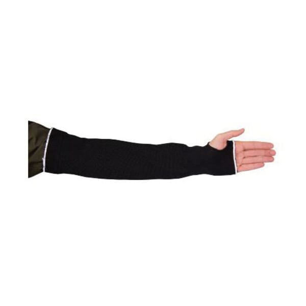 Superior Glove KP1T12TH-L Cutban Sleeves, L, 12 in L, Filament Yarn, Black